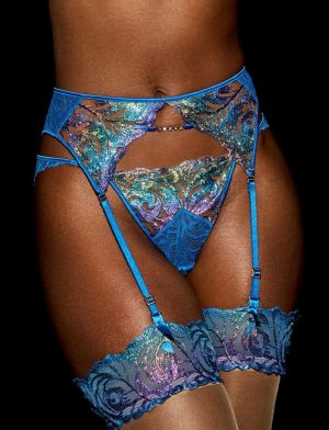 Delphine Rainbow Slim Garter Belt Garter Belts