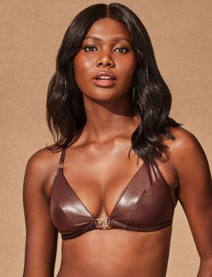 Emily Deep Mahogany Wire Free Bras