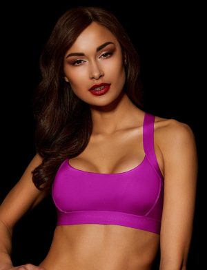 Essentials Magenta Crop Top Bras