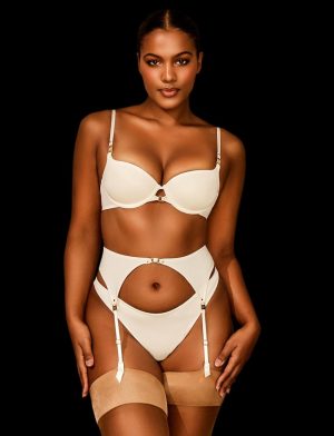 Everyday Smooths Ivory Suspender Garter Belts