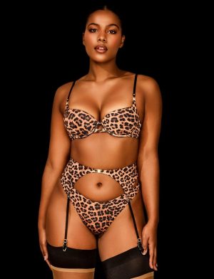 Everyday Smooths Leopard Suspender Garter Belts