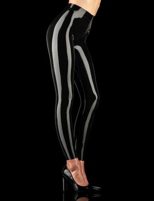 Latex Black Leggings Latex