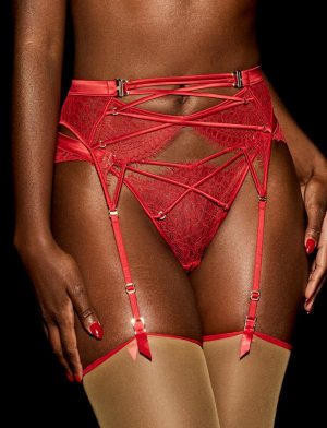 Tessa Red Garter Belt Garter Belts